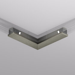 Электрический коннектор для трека SHINE BASE 90° потолок-потолок, темный никель, алюминий, Denkirs TR5723-DN