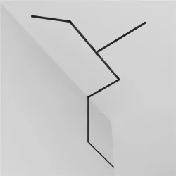 Шинопровод 3м Exility встраиваемый под ГКЛ 9,5мм,черный (Черный)