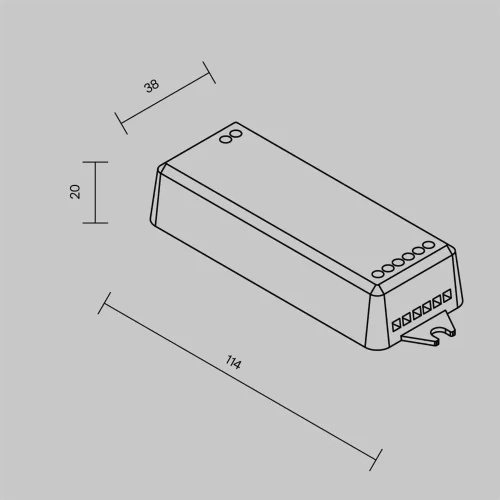 Wi-Fi контроллер для светодиодной ленты RGB MIX 12-24В (Белый) - фото 4