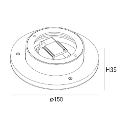 Бра декоративное , Белый, 7Вт, 3000K, IP20, ML-R150-WH-WW 016549