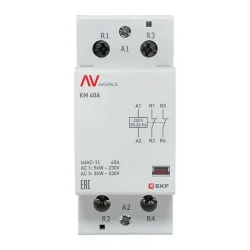 Контактор модульный КМ 40А 2NC 230В AC (2 мод.) AVERES EKF km-av-2-40-02-230V