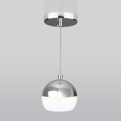 Подвесной светодиодный светильник DLS023 9W 4200K белый/хром (047803)