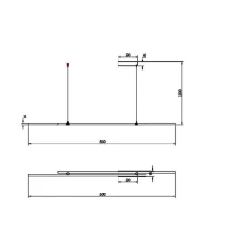 Подвесной светильник Halo 2600-3500К 48Вт (Латунь)