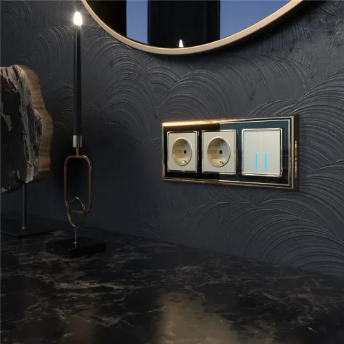 Умный сенсорный выключатель двухклавишный W4520611 - фото 2