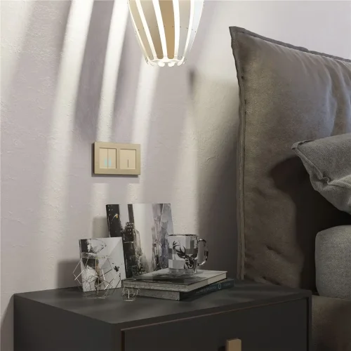 Умный сенсорный выключатель двухклавишный W4520611 - фото 3