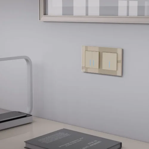 Умный сенсорный выключатель двухклавишный W4520611 - фото 3