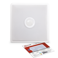 Светильник светодиодный СПБ-2Д-КВАДРАТ 10Вт 4000К 800Лм 170мм с датчиком белый IN HOME