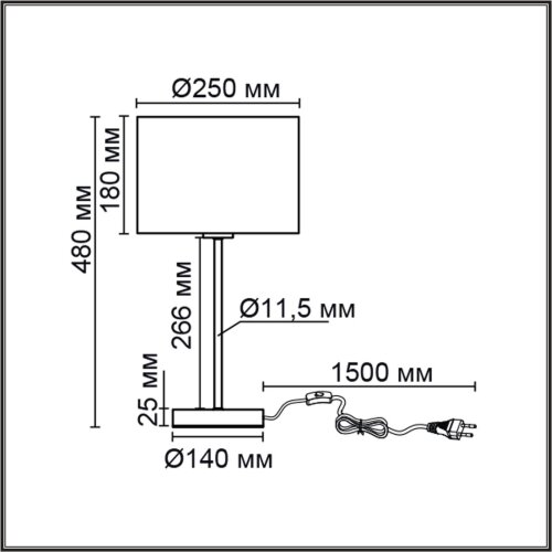 Настольная лампа «LUMION» 8250/1T, серия: NIKKI. Фото 3.