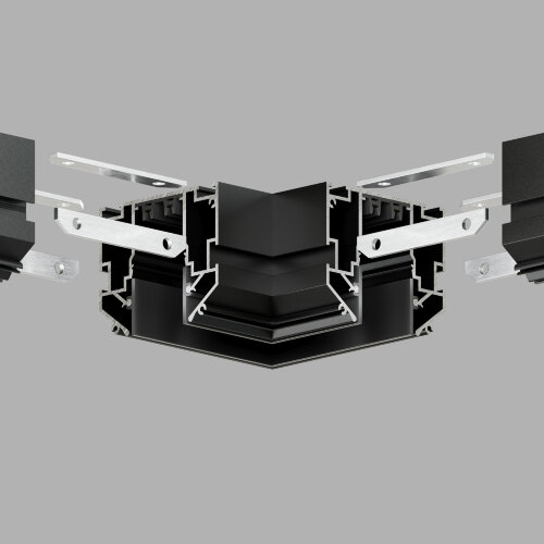 TR2026-BK Угловой элемент 90° трека SMART ONE, алюминий, черный. Фото 2