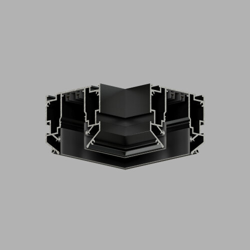 TR2026-BK Угловой элемент 90° трека SMART ONE, алюминий, черный.