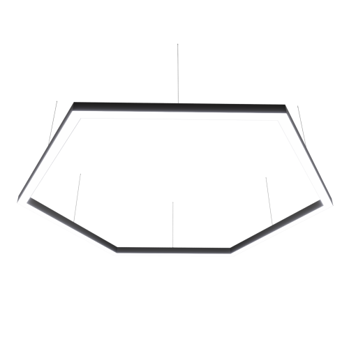 Светильник WOLTA PRO КОНТУР ГЕКСА ДСО03-216-501-6К-Ч Матовый - фото 1.