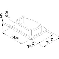 Заглушка универсальная для LC-NKU-4543