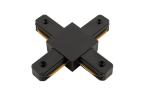 'X-Коннектор для однофазных накладных трековых систем, черный,KXZ-BL-X. Фото 5