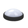 ULW-O03-8W-NW IP65 BLACK Овал, Светильник светодиодный влагозащищенный пластиковый корпус, 8Вт, 560 Лм, 4500 К белый свет, IP65, 220В, Цвет корпуса черный, Упаковка коробка - фото 1