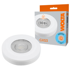 Светодиодная лампа WOLTA WSTD-GX-10W6KGX53-WL с линзой 10Вт 6500K GX53 Белый