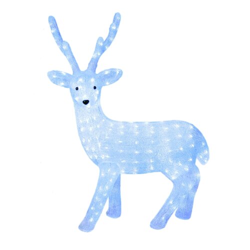 ULD-M6393-200/STA WHITE IP20 DEER-1 Фигура светодиодная «Олень-1», 200 светодиодов, размер 63*36*93 см, цвет свечения-белый, IP20. - фото