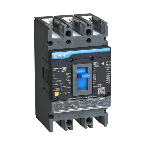 Выключатель автоматический 3п 125А 36кА NXMS-160F/3P с электрон. расцеп. (R) CHINT 264747 - фото