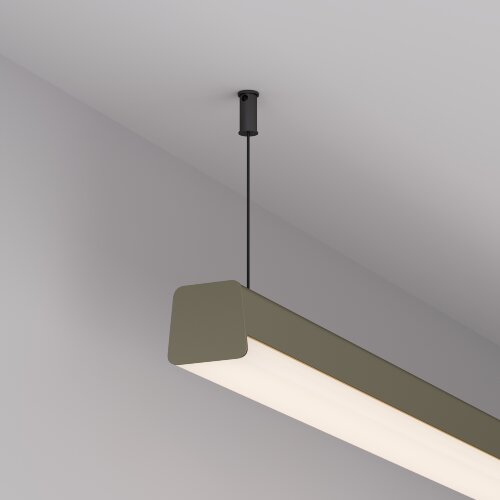 Профиль с экраном LINE-D-3734-2000 TETRA OLIVE GREY+OPAL  (Arlight, Алюминий) - фото 2