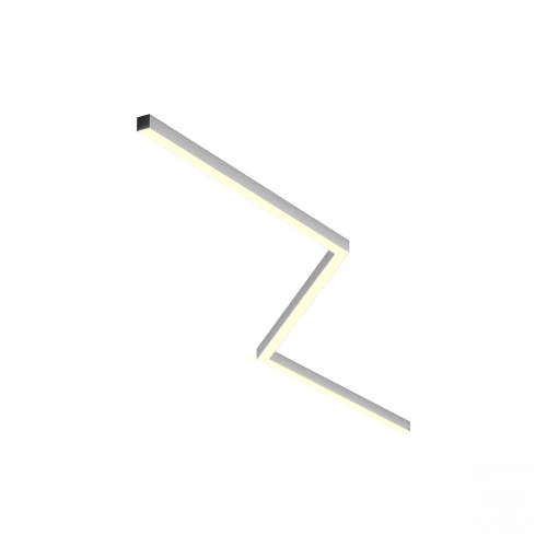 Светильник ЗигЗаг S50 (RAL9003/3x1291mm-135/LT70 — 3K/78W) - фото 1