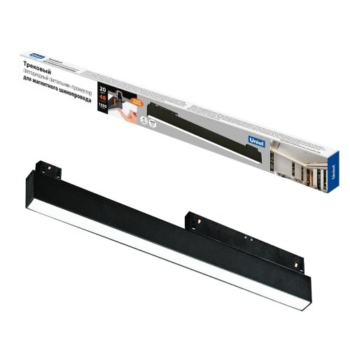 ULB-M70-20W-4000K-35 BLACK Светильник-прожектор линейный светодиодный трековый, Для магнитных шинопроводов, 2000 Лм, Белый свет 4000К, Черный - фото 6