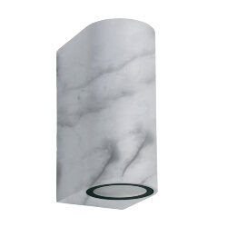UUL-P52A 2х6W-GU10 IP65 MARBLE Светильник уличный, под две лампы GU10, Архитектурный накладной, Цвет корпуса мрамор, TM Uniel