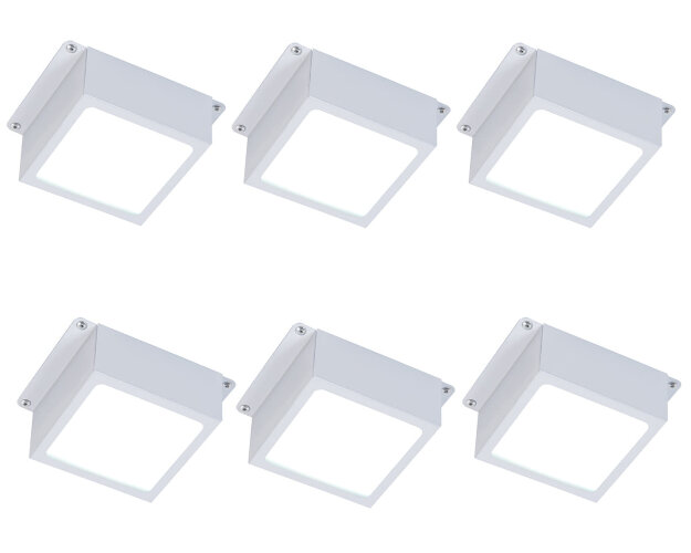 Универсальный офисный светодиодный светильник Грильято комплект 6 шт 36 Вт IP20 100x100x40 мм 6000K Опал - фото 3