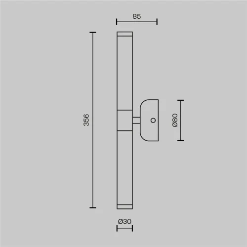 Настенный светильник (бра) Axis 3000К 10Вт (Золото) - фото