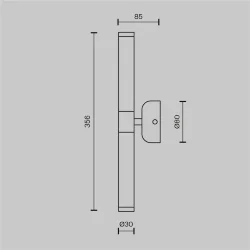 Настенный светильник (бра) Axis 3000К 10Вт (Золото)
