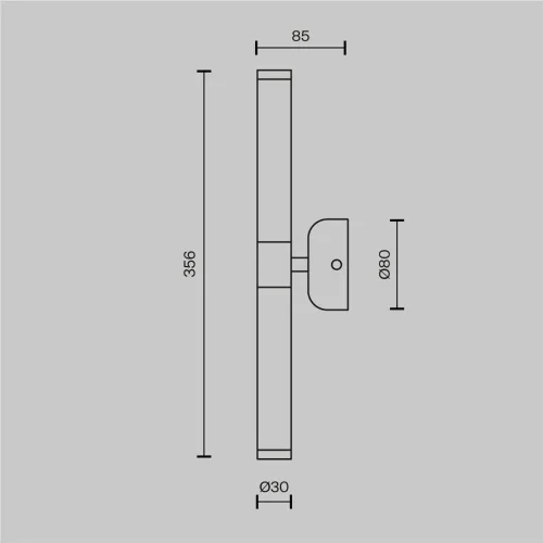 Настенный светильник (бра) Axis 3000К 10Вт (Золото) - фото 3