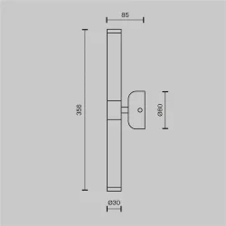 Настенный светильник (бра) Axis 3000К 10Вт (Золото)