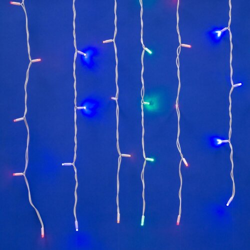 ULD-C2030-240-TWK MULTI IP67 Занавес светодиодный с эффектом мерцания, 3х2м, Соединяемый, 240 светодиодов, Разноцветный свет, Провод белый. - фото 2