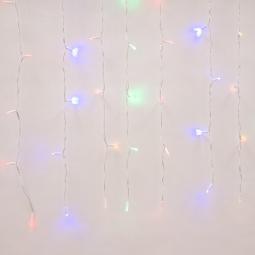 ULD-C2030-240-TWK MULTI IP67 Занавес светодиодный с эффектом мерцания, 3х2м, Соединяемый, 240 светодиодов, Разноцветный свет, Провод белый. - фото 3