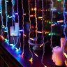 ULD-C2030-240-TWK MULTI IP67 Занавес светодиодный с эффектом мерцания, 3х2м, Соединяемый, 240 светодиодов, Разноцветный свет, Провод белый. - фото 8