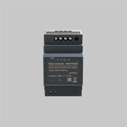 Источник напряжения PSL016 48В 60Вт IP 20 831004 (Черный) - фото 2
