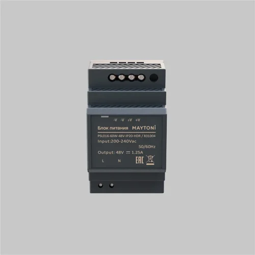 Источник напряжения PSL016 48В 60Вт IP 20 831004 (Черный) 831004 - фото 2