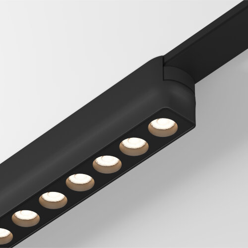 DK5305-BK Светильник для трека Air, серия Grill 3000 со светодиодом, L230*W26*H36мм, 48V DC, 12W, RA?90, 36°, 3000K, IP20, черный, алюминий. Фото 2