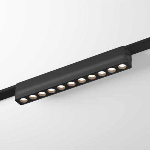 DK5305-BK Светильник для трека Air, серия Grill 3000 со светодиодом, L230*W26*H36мм, 48V DC, 12W, RA?90, 36°, 3000K, IP20, черный, алюминий.