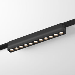 Светильник для трека Air, серия Grill 3000 со светодиодом, L230*W26*H36мм, 48V DC, 12W, RA?90, 36°, 3000K, IP20, черный, алюминий, Denkirs DK5305-BK