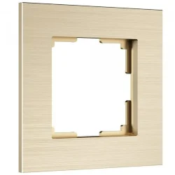 Рамка из металла на 1 пост АluMax шампань алюминий W0013511