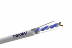 Кабель витая пара F/UTP 1х2х24AWG кат.5E PVC indoor 305м (м) TOKOV ELECTRIC TKE-C06-F12-5E-305-PVC - фото