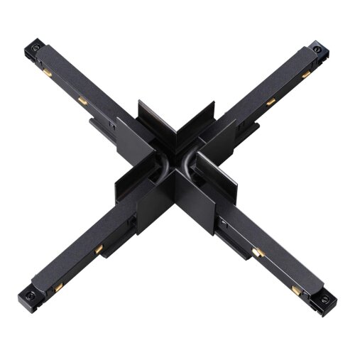 Соединитель Х-образный с токопроводом для шинопровода «Novotech» 135128, серия: FLUM. Фото 1.