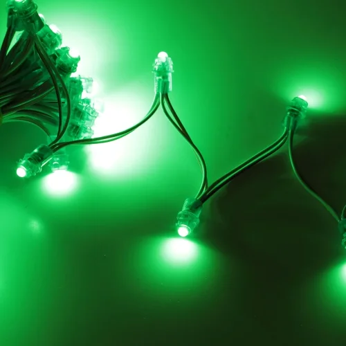 Светодиодный модуль пальчиковый MOD72 (12V, green, 9mm) - фото I