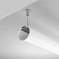 Алюминиевый профиль подвесной D60 (Серебро, 2 м), ALM-D60-S-2M (Серебро)