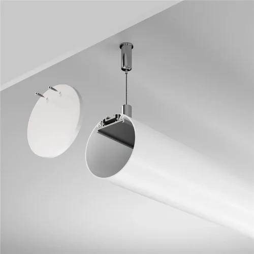 Алюминиевый профиль подвесной D60 (Серебро, 2 м), ALM-D60-S-2M (Серебро) ALM-D60-S-2M - фото 6
