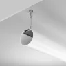 Алюминиевый профиль подвесной D60 (Серебро, 2 м), ALM-D60-S-2M (Серебро) ALM-D60-S-2M - фото