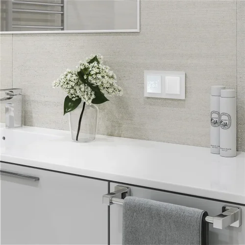 Умный сенсорный терморегулятор для теплого пола белый W1151201 - фото 3