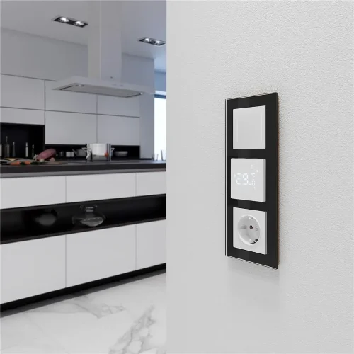 Умный сенсорный терморегулятор для теплого пола белый W1151201 - фото 4