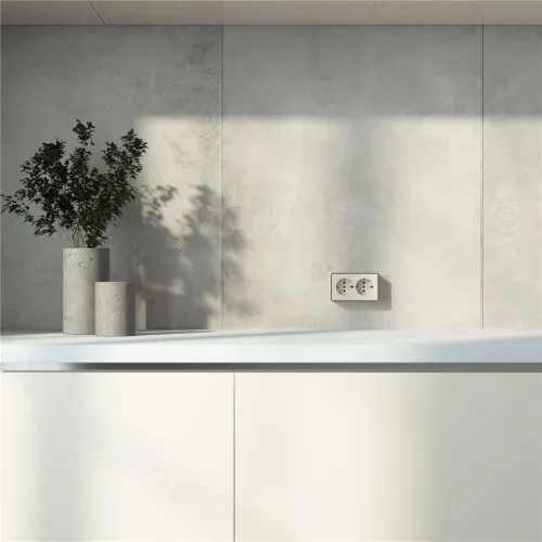 Розетка двойная с заземлением Gallant слоновая кость W5072103 - фото 3