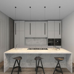 Подвесной светильник со встроенным светодиодом, 5W, IP 20, 3000K, черный, алюминий, Denkirs DK4303-BK