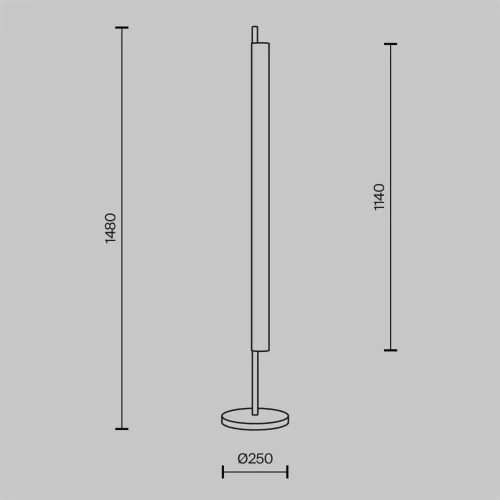 Напольный светильник (торшер) Loom 2700К 15Вт (Латунь) - фото 10